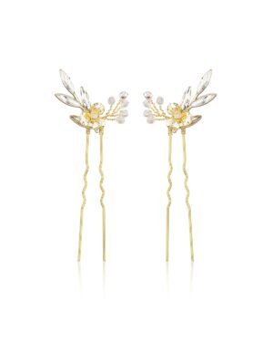 Haarklammern Braut AMELIA in Goldton