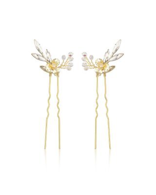 Haarklammern Braut AMELIA in Goldton