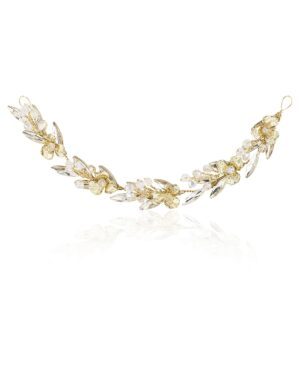Glitzer Haarspange AMELIA in Goldton