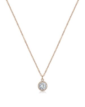 Zirkonia Kette roségoldfarben