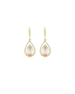 ZOE Kristall Ohrringe in Farbe Gold