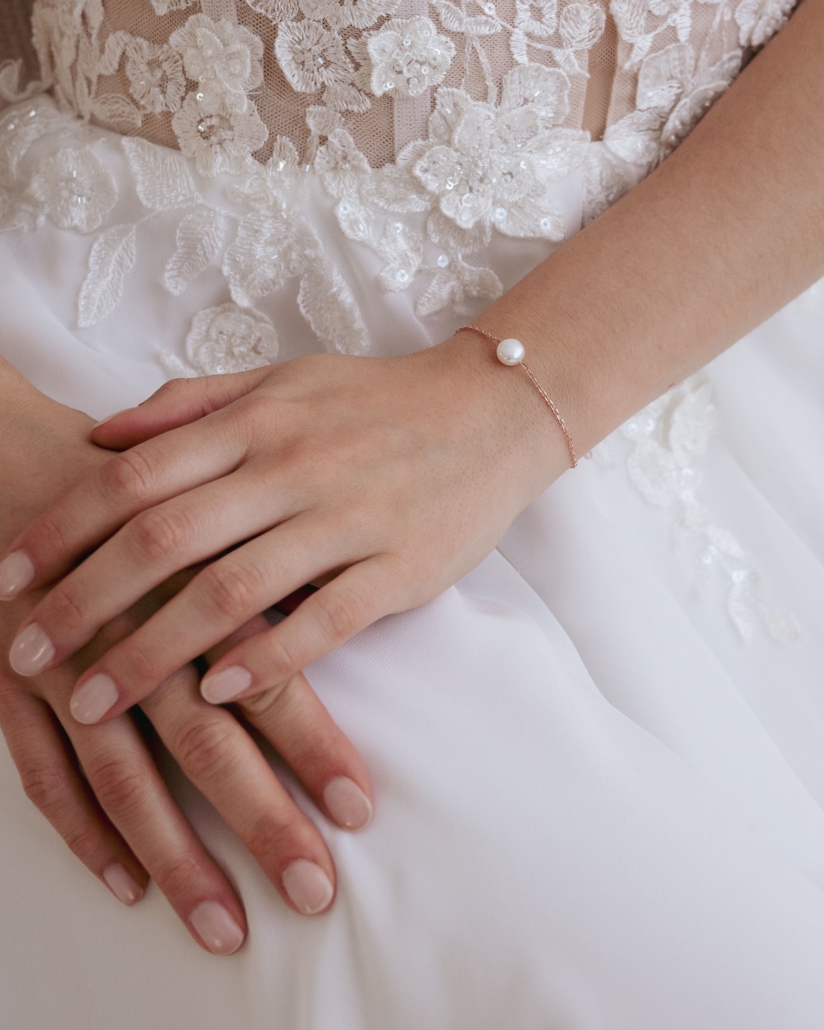 Armband Süßwasserperlen MERLE zum Brautkleid