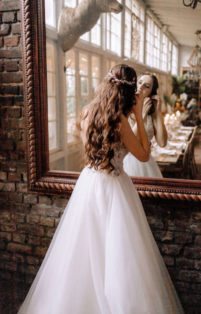 Braut mit Haarschmuck von Sternenauge