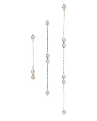 Ros&eacute;goldfarbene R&uuml;ckenketten Einh&auml;nger mit Zirkonia STELLA von Sternenauge