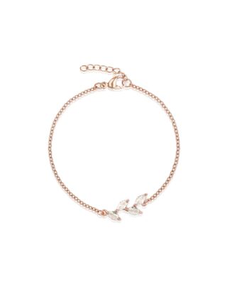 Hochzeitsarmband mit Zirkonia JASMIN von Sternenauge in Farbton Roségold