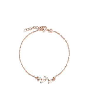 Hochzeitsarmband mit Zirkonia roségoldfarben