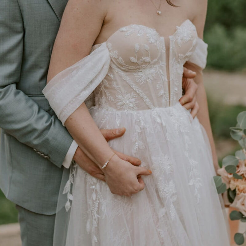 Armband Hochzeit mit Perlen MILA