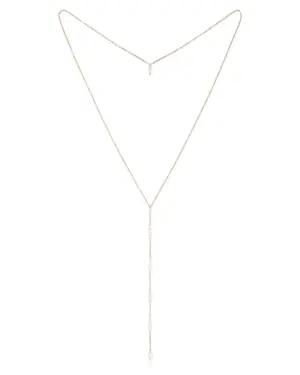 Rückenkette Mila aus 925 Sterling Silber 18k rosévergoldet aus der Sternenauge Manufaktur
