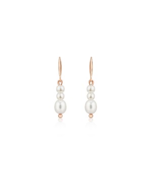 Roségoldfarbene Perlen Ohrringe MILA von Sternenauge