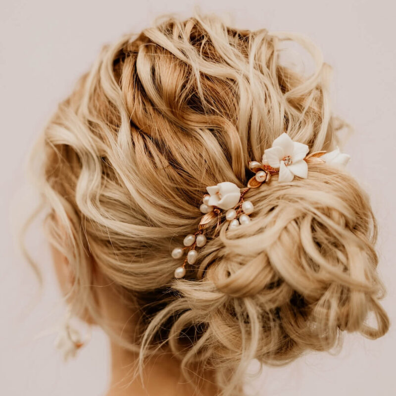 Blumen Haarschmuck für die Hochzeit COCO Sternenauge