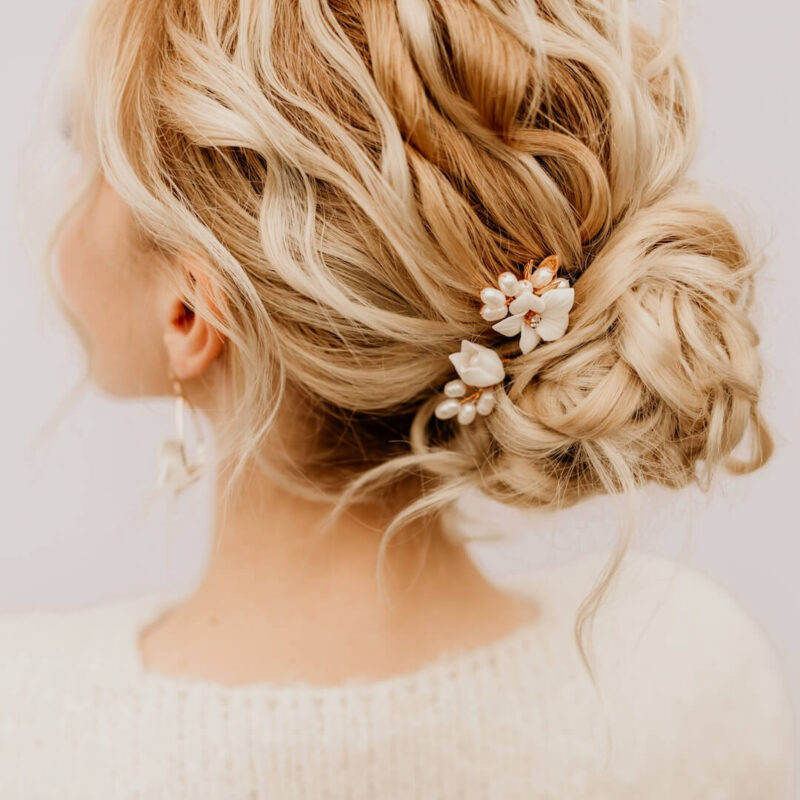 Braut Haarschmuck COCO mit Blumen von Sternenauge