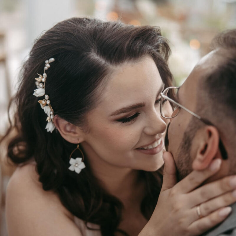 Haarkamm COCO Blumenhaarschmuck für die Hochzeit