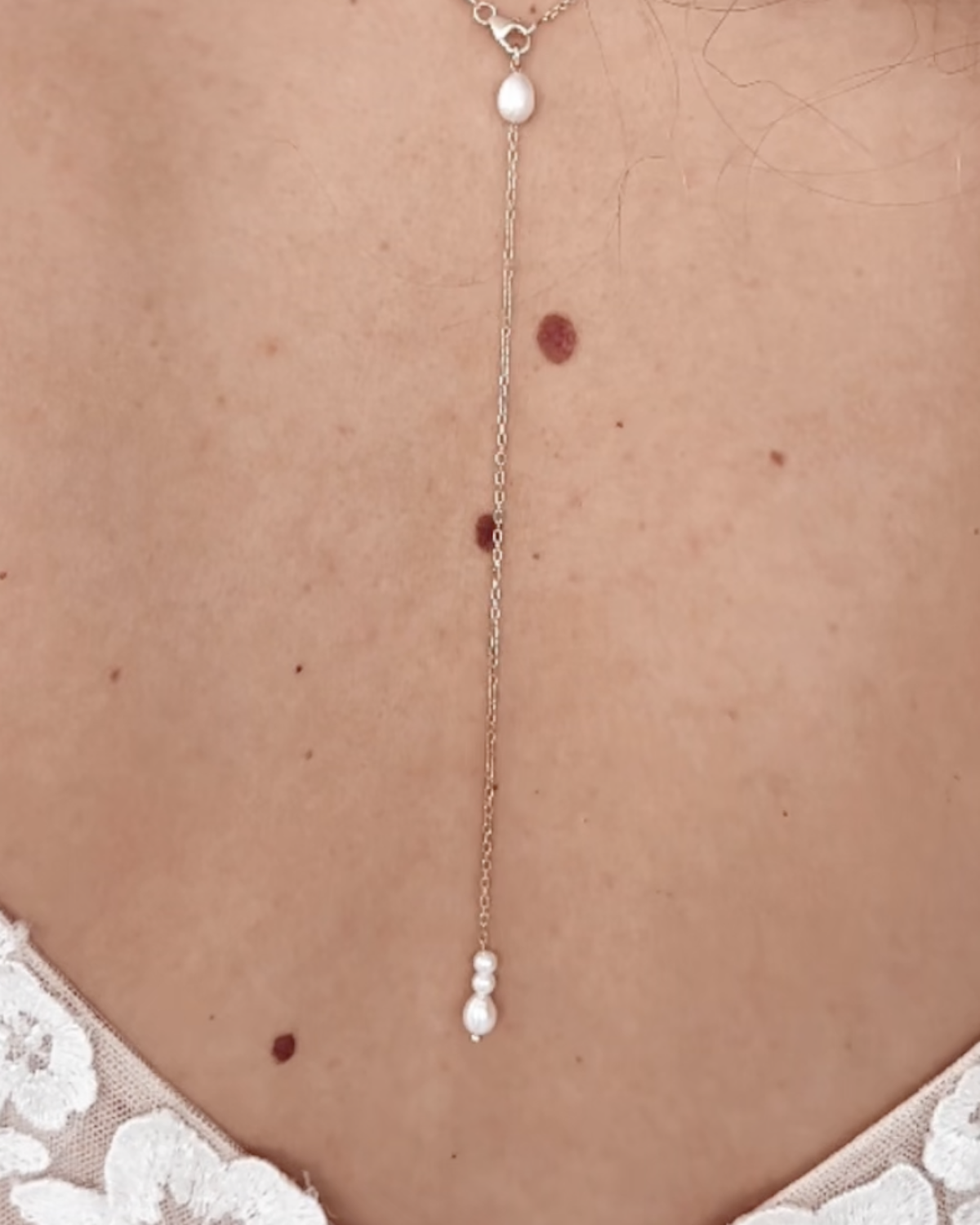 Modelvideo Kette Rücken Hochzeit MILA von Sternenauge