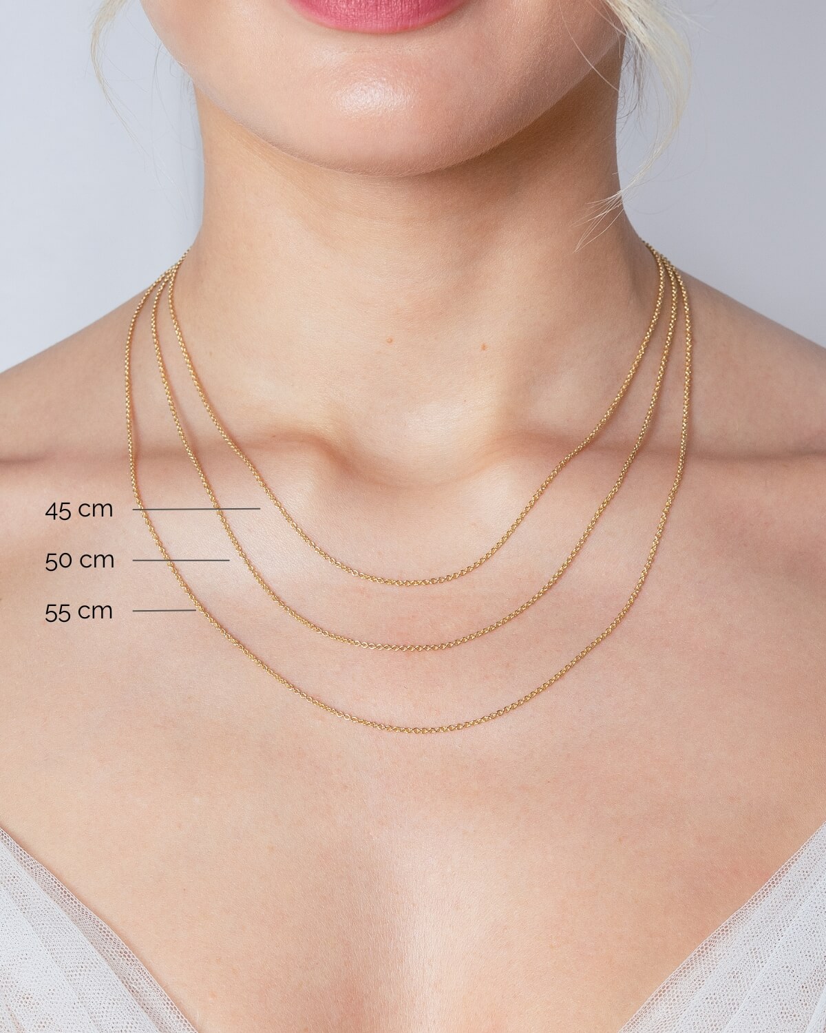 Sternenauge Kettenlängen Halskette LEONIE II Beratungschart