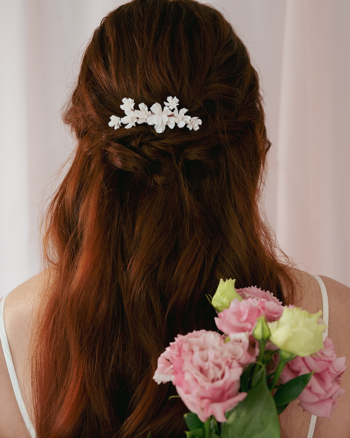 Haarkamm für die Hochzeit mit Blumen VALERIA von Sternenauge