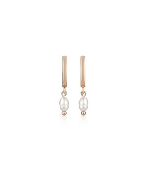 Creole-mit-kleiner-Perle-JULIE-Farbe-Rosegold-Sternenauge