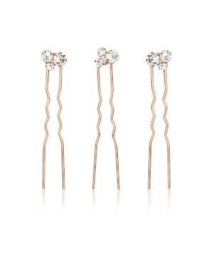 Haarnadeln mit Strass Roségoldton