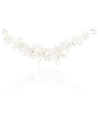 Blumen Haarschmuck Hochzeit roségoldfarben