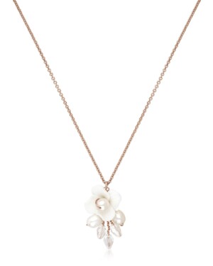 Roségoldfarbene ALBA Halskette mit Blumenanhänger von Sternenauge