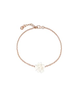 Armband mit Blume VALERIA von Sternenauge Farbton Roségold
