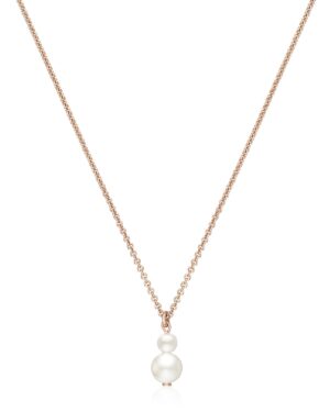 Roségoldfarbene Muschelperlenkette Sternenauge