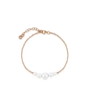 Roségoldfarbenes Muschelperlen Armband ANNOUK von Sternenauge