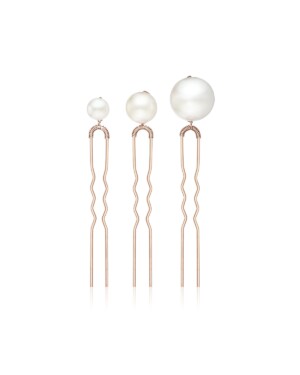 Roségoldfarbene Haarnadeln mit Muschelperlen ANNOUK von Sternenauge