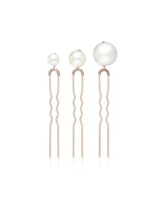 Roségoldfarbene Haarnadeln mit Muschelperlen ANNOUK von Sternenauge