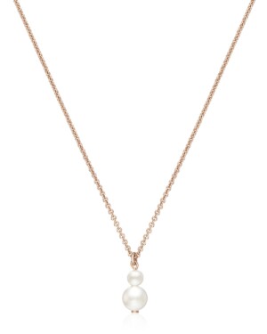 Roségoldfarbene Halskette mit Muschelperlen ANNOUK von Sternenauge