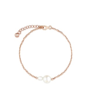 Perlenarmband mit Süßwasserperlen Modell LEONIE von Sternenauge in Farbe Roségold