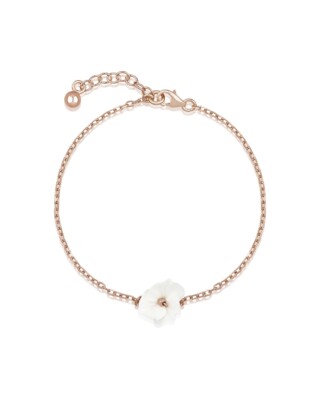 Roségoldfarbenes Blumenarmband Braut LEXI von Sternenauge
