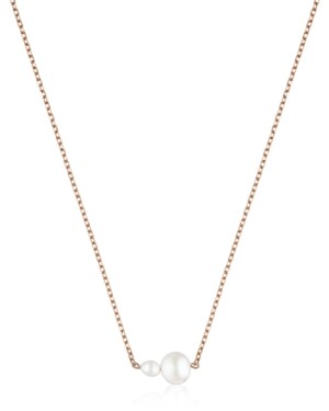 Roségoldfarbene Perlenkette LEONIE III von Sternenauge