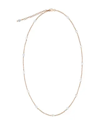 Sternenauge FELICITAS, Handgefertigte Halskette aus 18K ros&eacute;vergoldetem Sterling Silber mit feinen S&uuml;&szlig;wasserperlen, edler Echtschmuck