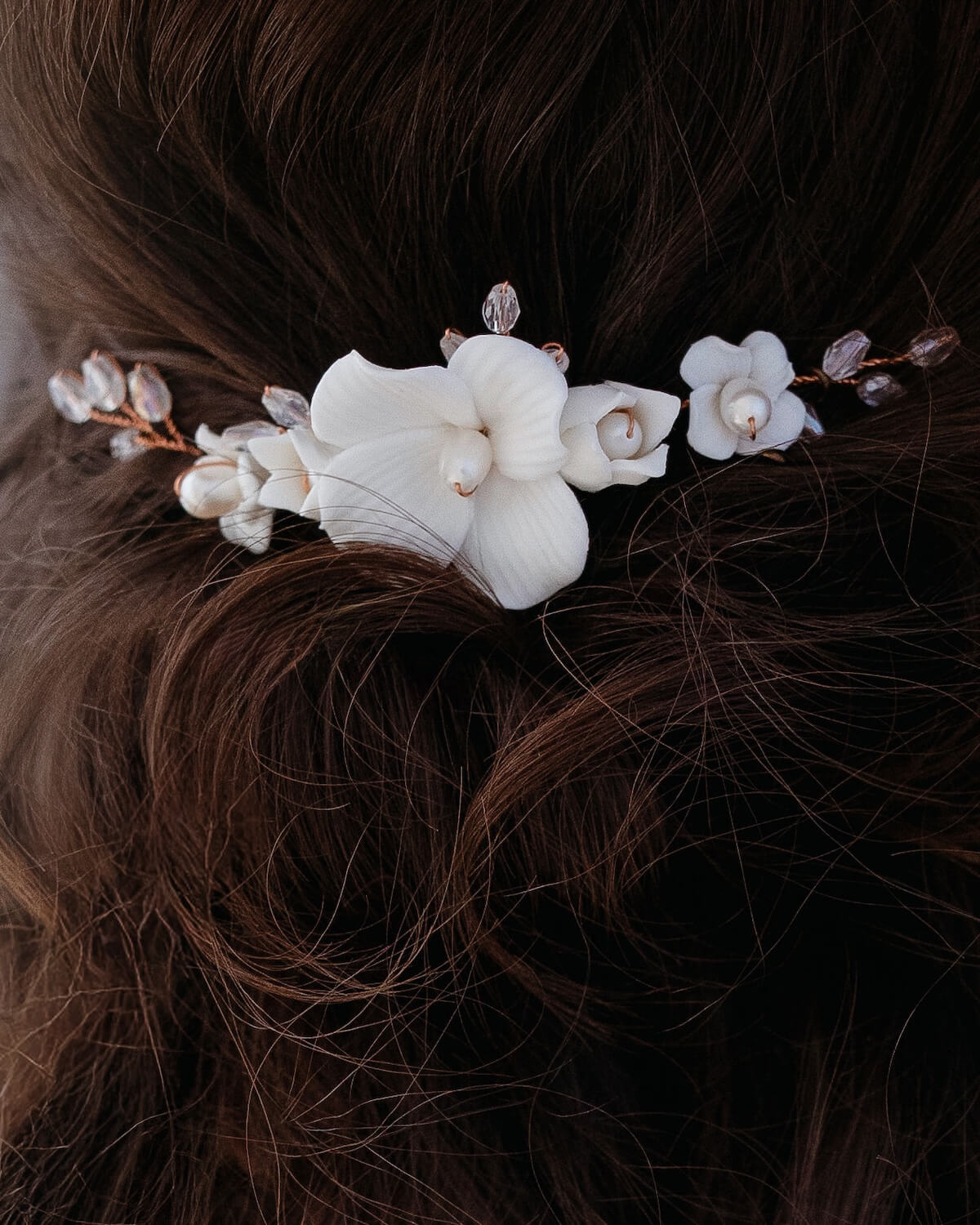 Sternenauge Bl&uuml;tenhaarkamm f&uuml;r die Braut aus Schmuck-Set ALBA