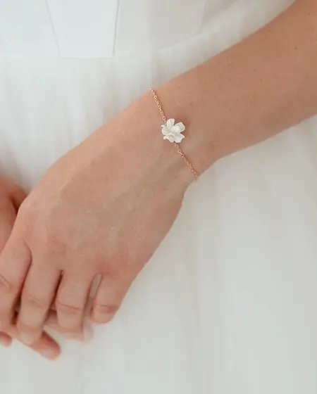 Handgefertigtes Armband aus 925 Sterling Silber mit 18K Vergoldung, filigraner Schmuck f&uuml;r dein Handgelenk