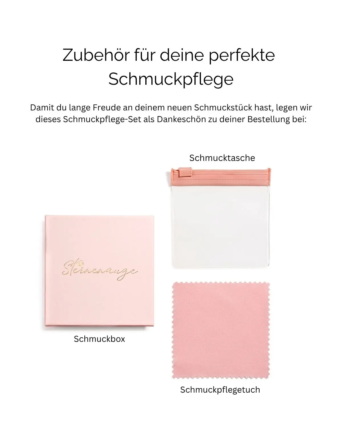 Kostenloses Schmuckpflege-Set zu MILA Creolen Stecker Pure von Sternenauge