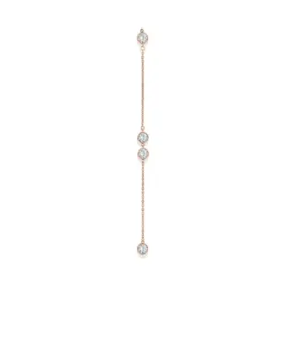 Mittellanger Einh&auml;nger als R&uuml;ckenkette, Modell STELLA mit Zirkonia von Sternenauge, 925 Sterling Silber Kette