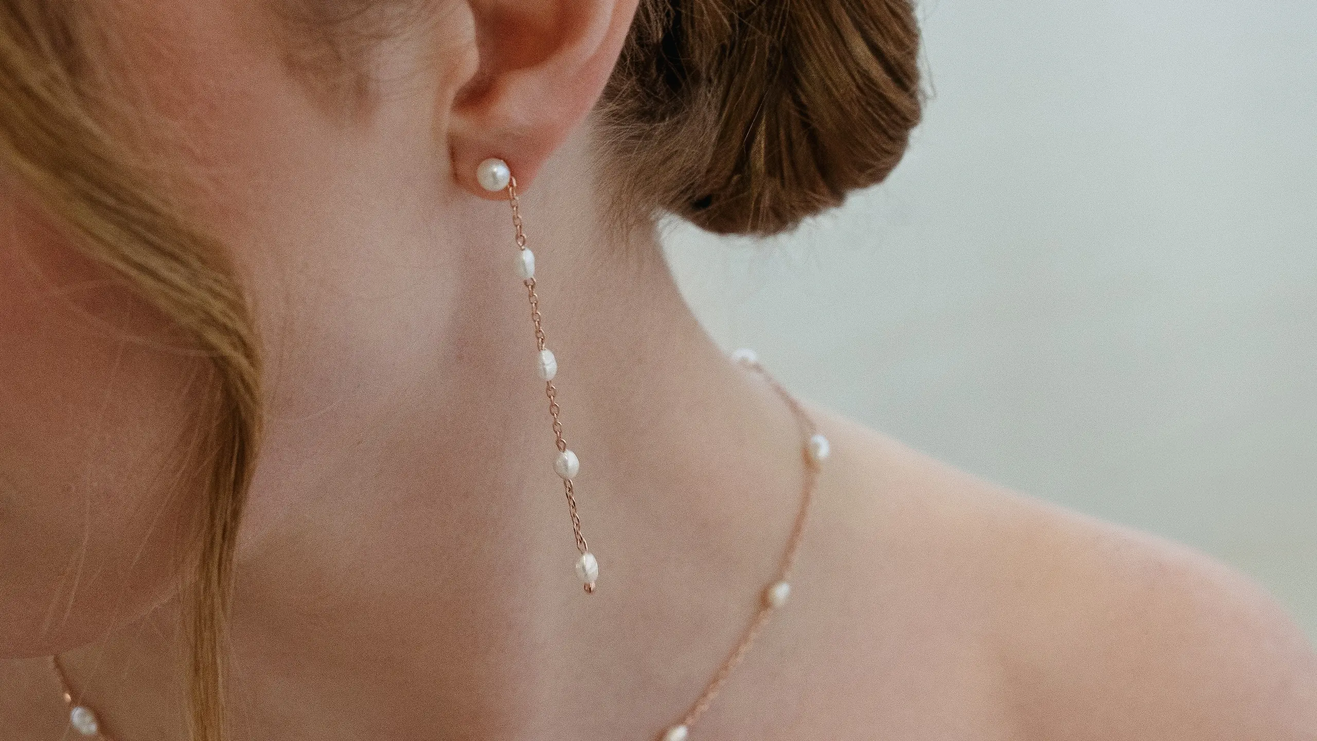 Moderne 2in1 Perlenohrstecker mit Süßwasser-Zuchtperlen aus hochwertigem 925 Sterling Silber, perfekt für die Hochzeit