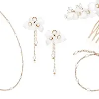Elegante Schmuck-Sets für die Hochzeit, handgefertigt von Sternenauge